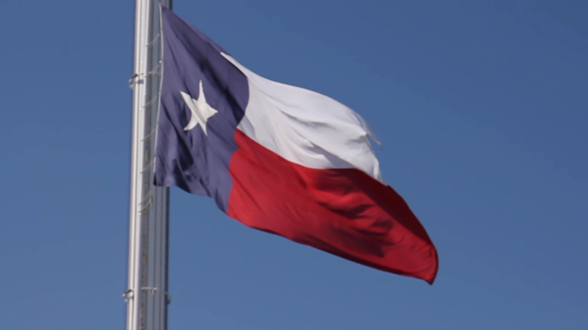 Texas flag waving